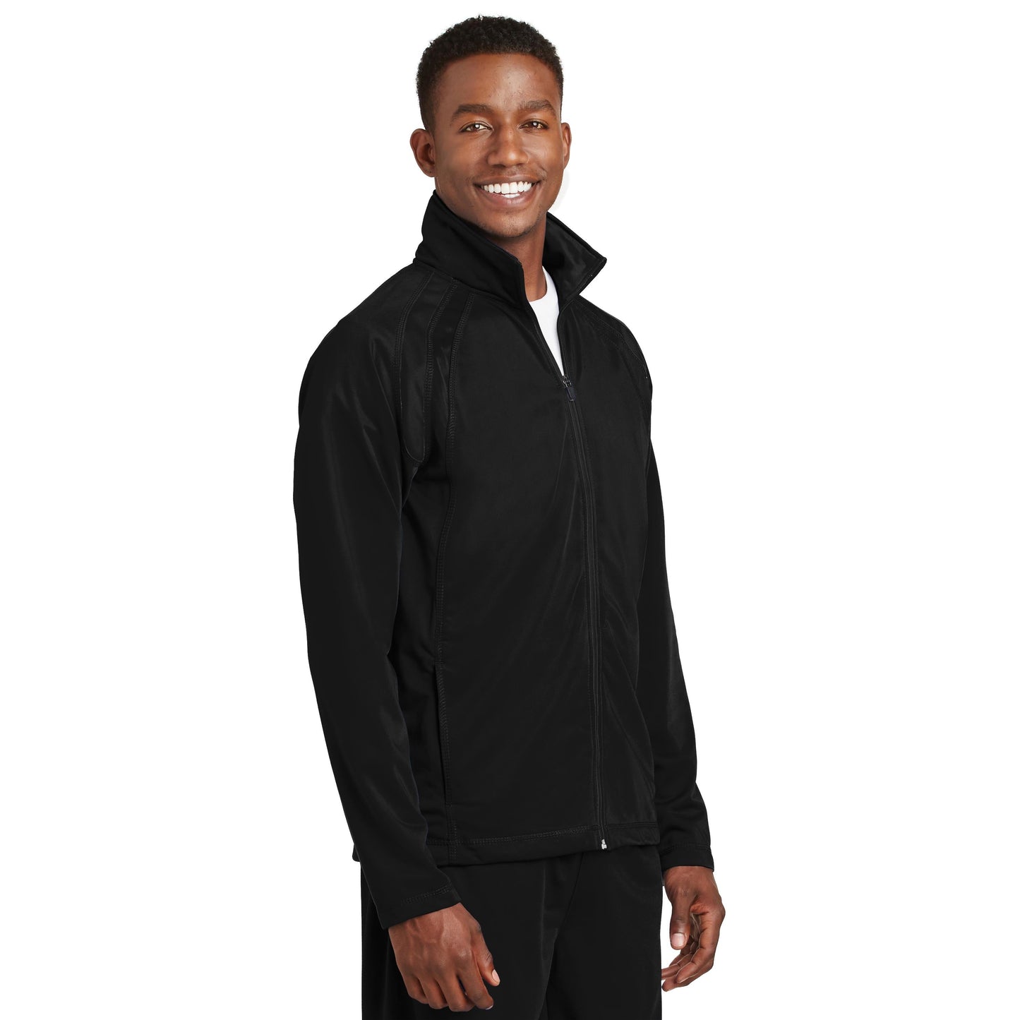 Black/Black Jackets - Sport-Tek - Comfortable Tricot