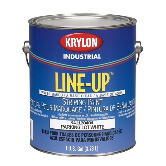 Parking Lot White Marking Paint - Krylon - Water Based