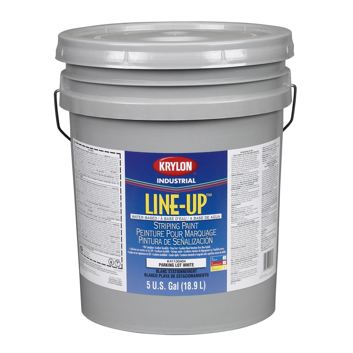 Parking Lot White Marking Paint - Krylon - Water Based