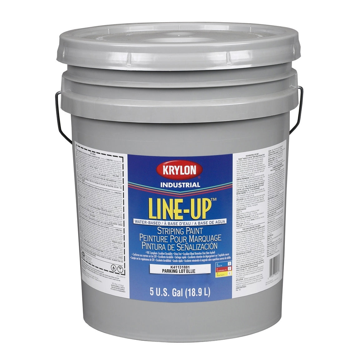Parking Lot White Marking Paint - Krylon - Water Based