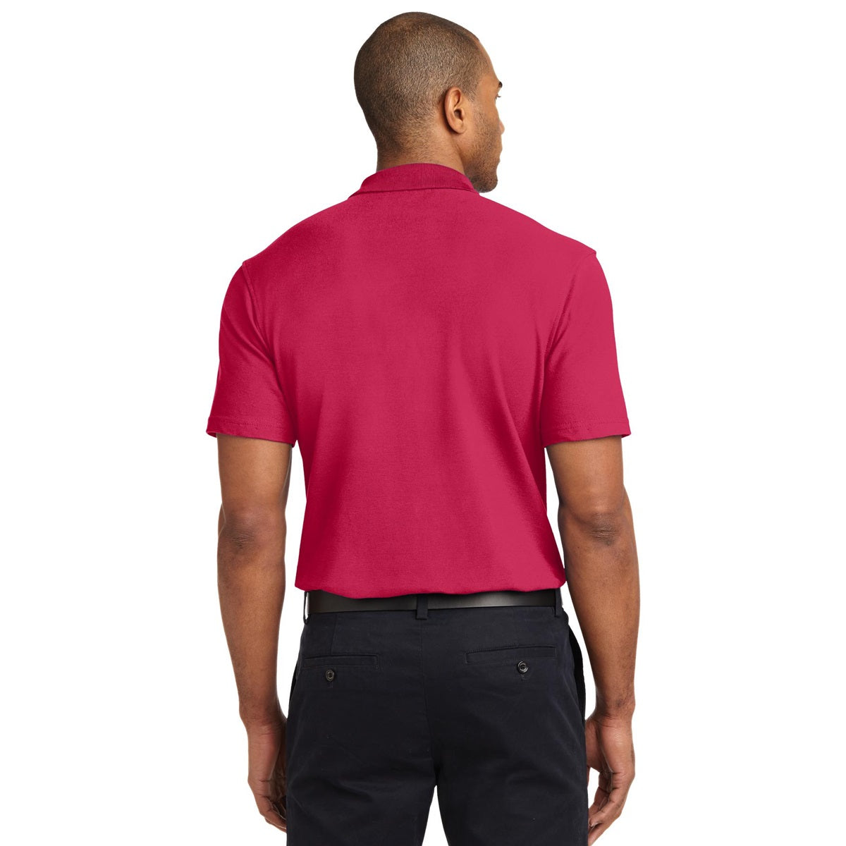 Black Polo Shirt - Port Authority - Stain-Resistant