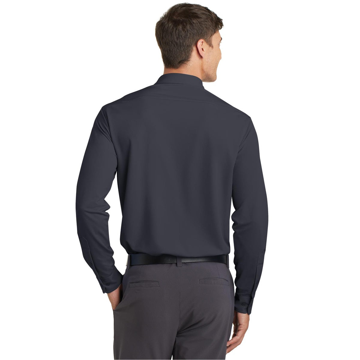 Battleship Grey Button Up Shirt - Port Authority - Soft