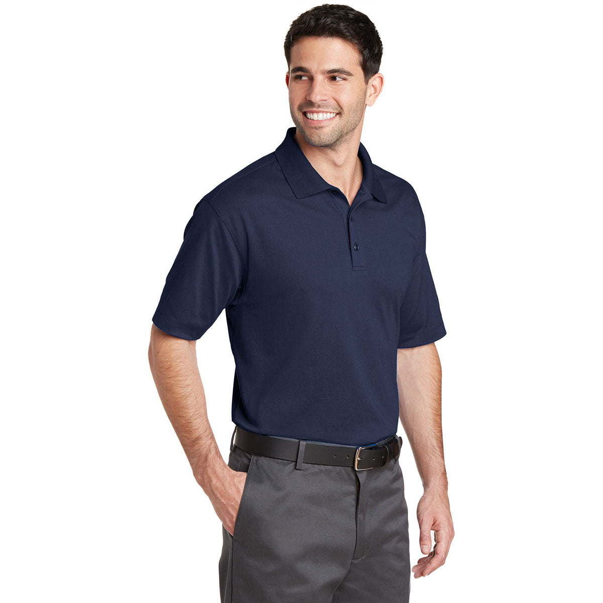 Black Polo Shirts - Port Authority - Moisture Wicking