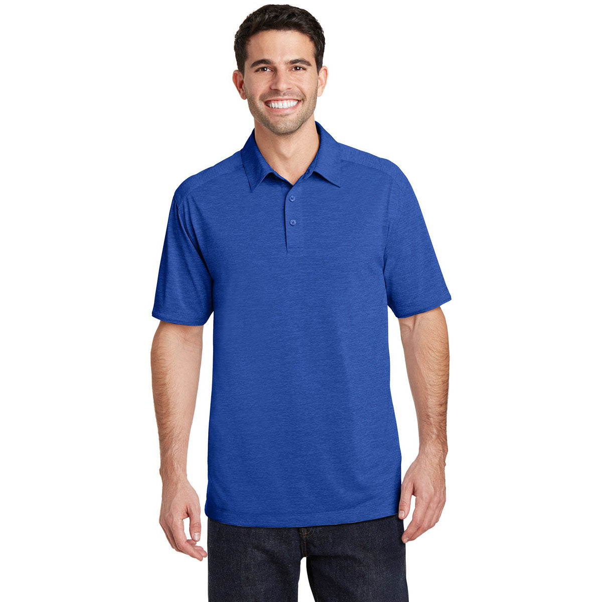Dark Grey Polo Shirts - Port Authority - Stylish Comfort