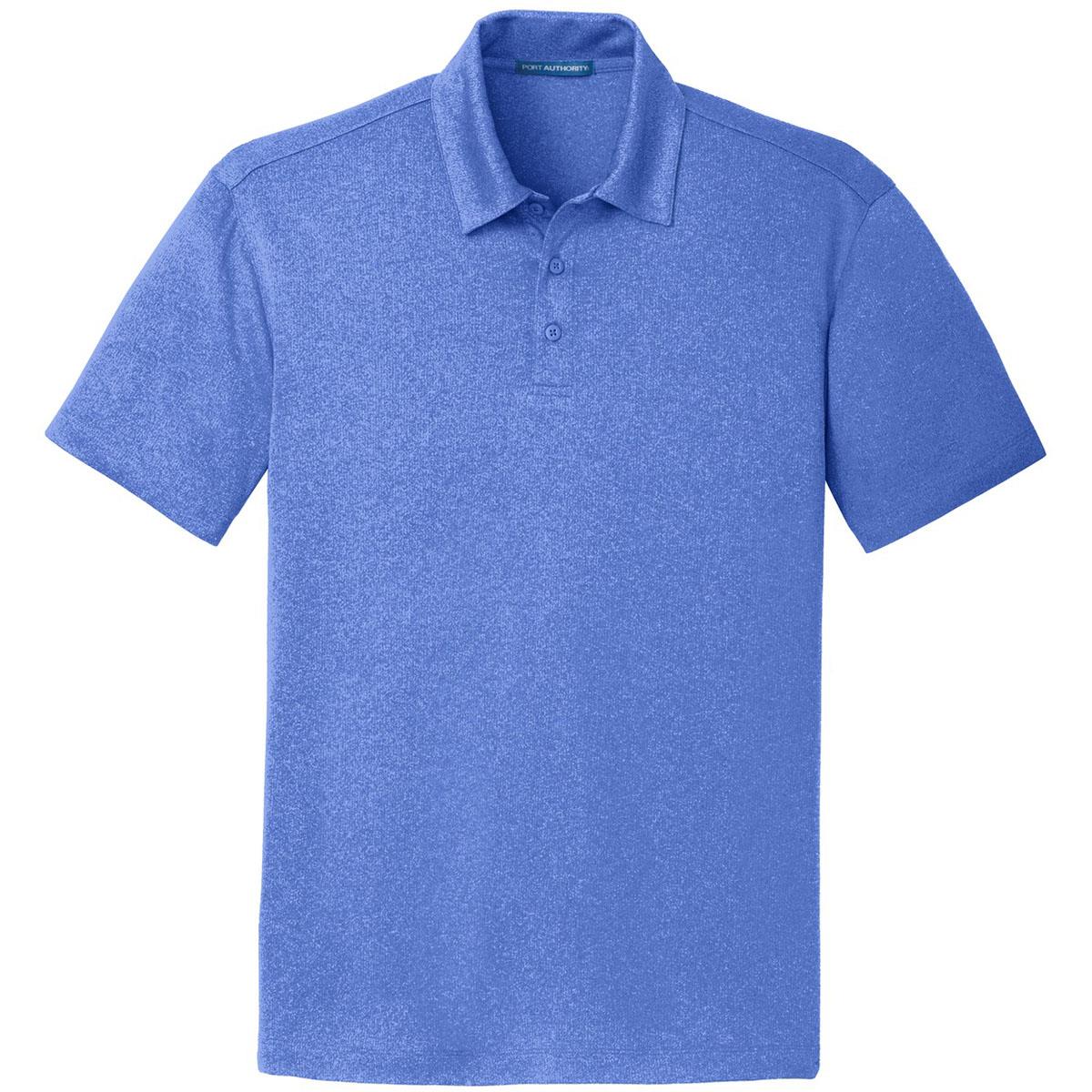 Charcoal Heather Polo Shirts - Port Authority - Stylish Fit