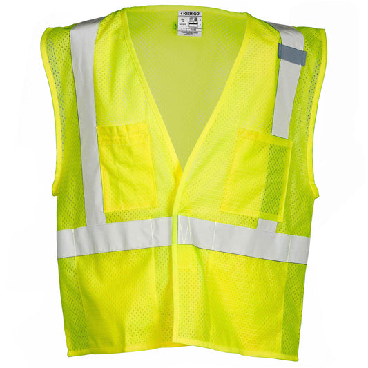 Yellow/Lime Safety Vests - Kishigo - Reflective Design