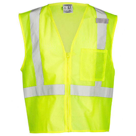 Yellow/Lime Safety Vests - Kishigo - Reflective Design