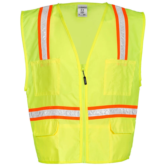 Orange Safety Vest - Kishigo - Multi-Pocket Design