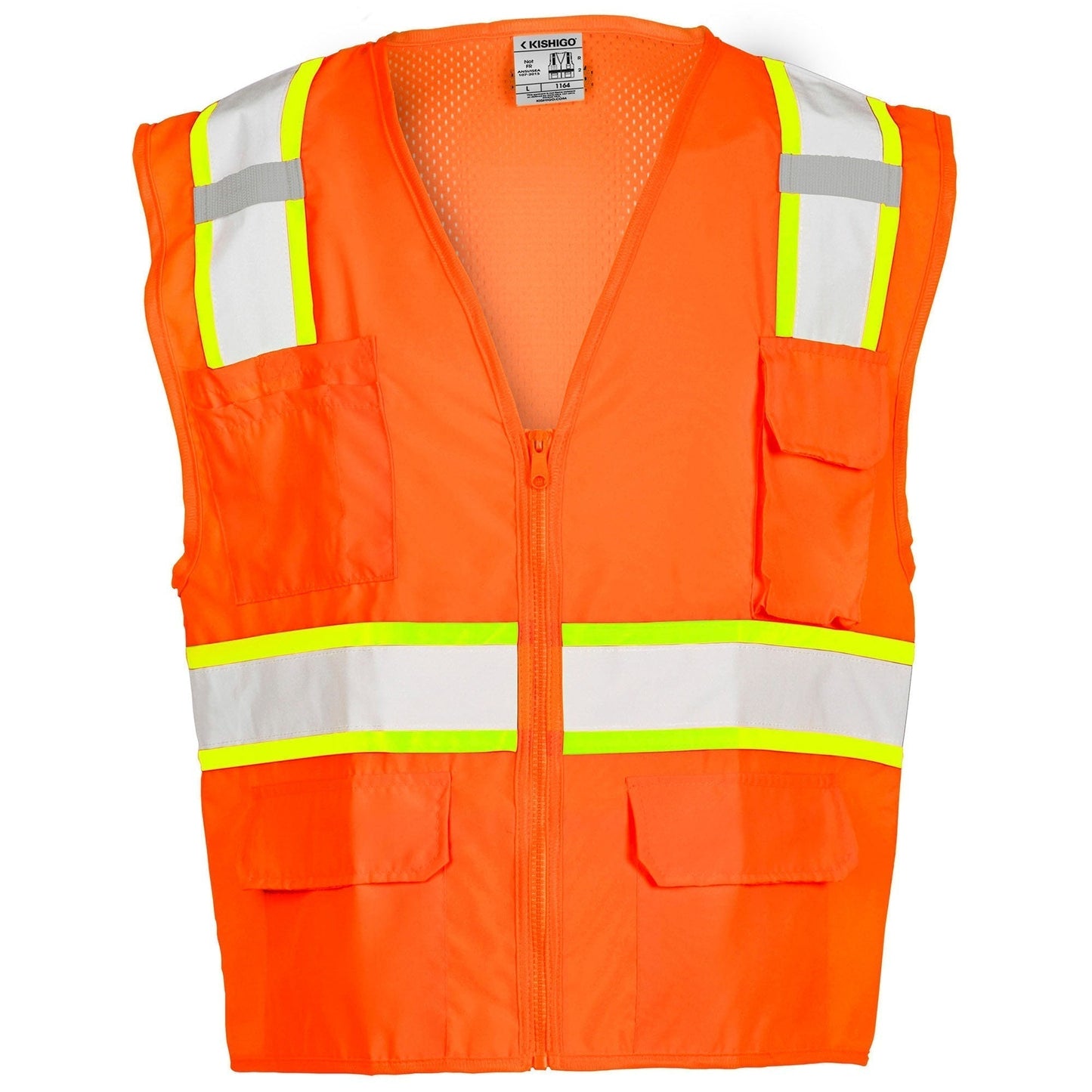 Yellow/Lime Safety Vest - Kishigo - Reflective Material