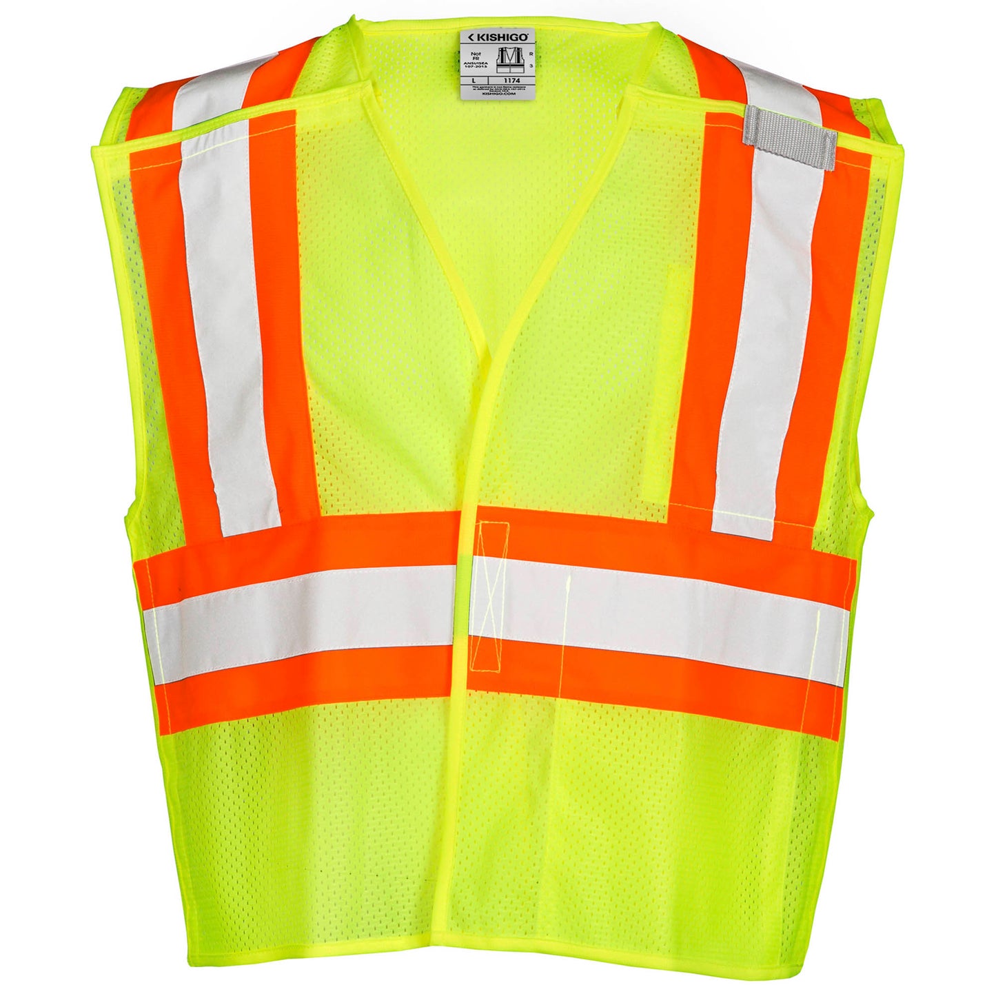 Yellow/Lime Safety Vest - Kishigo - Ultra-Cool Mesh