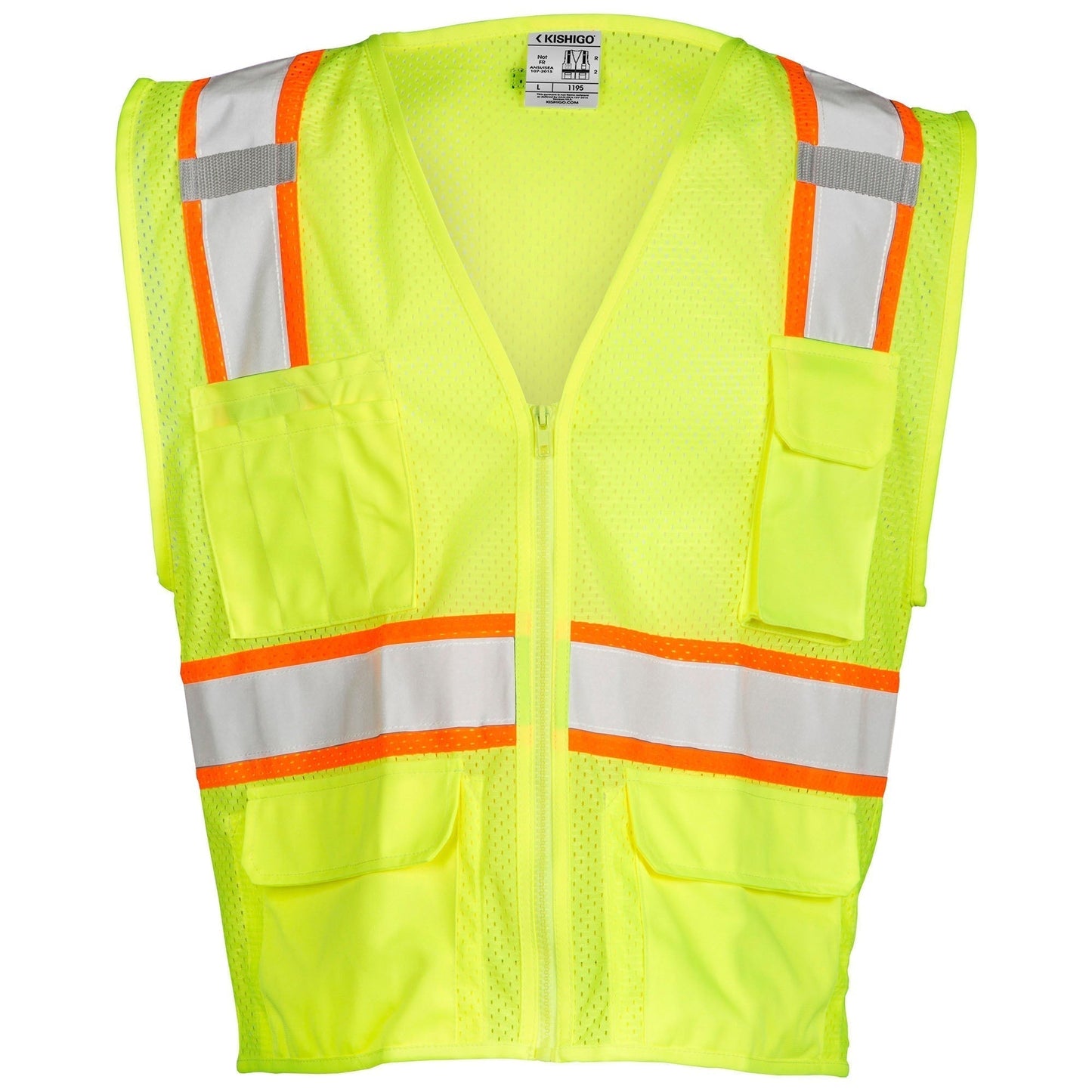 Yellow/Lime Safety Vests - Kishigo - Ultra-Cool Mesh