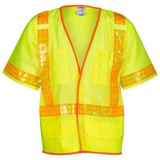 Yellow/Lime Safety Vest - Kishigo - Ultra-Cool Mesh