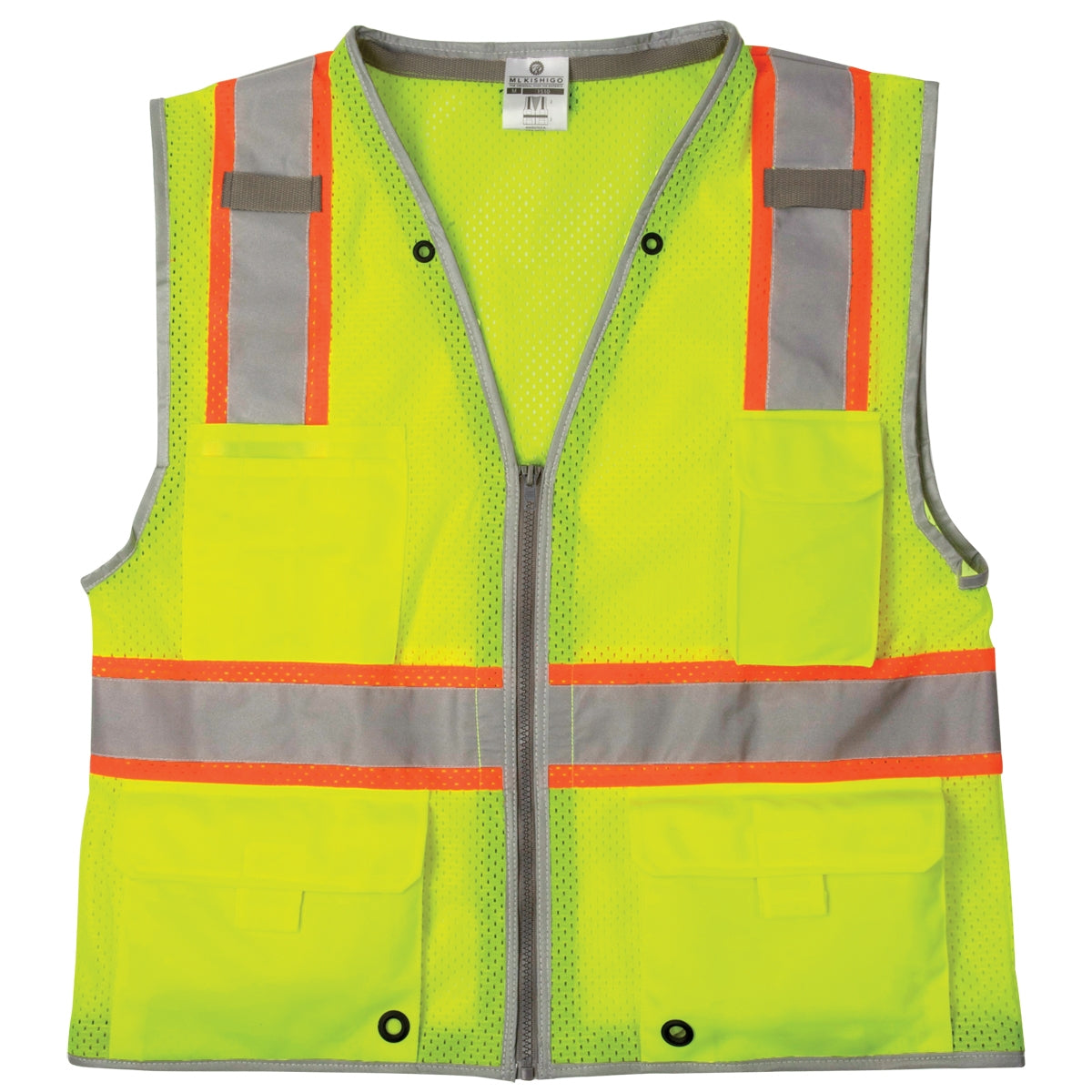 Yellow/Lime Safety Vests - Kishigo - Reflective Design