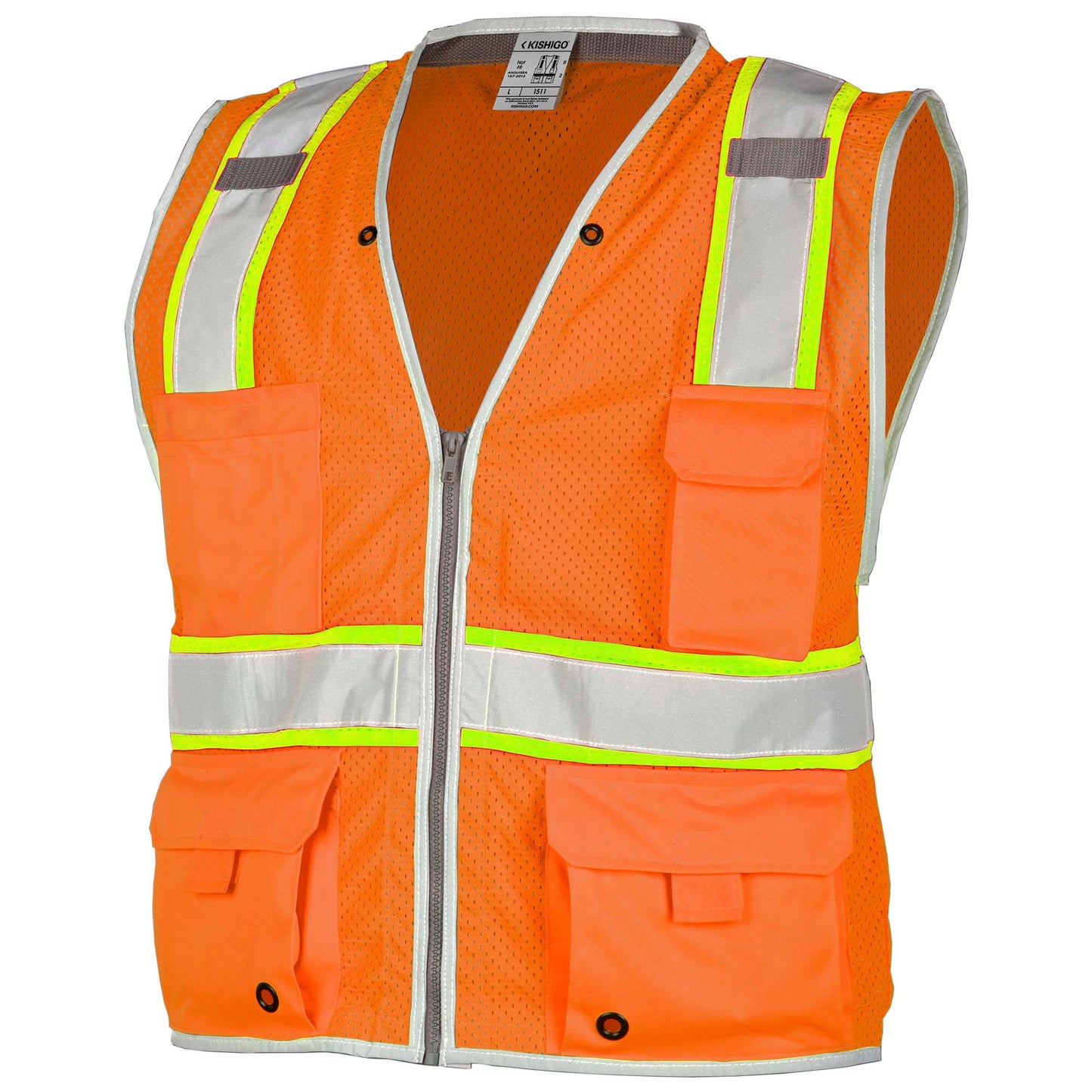 Yellow/Lime Safety Vests - Kishigo - Reflective Design