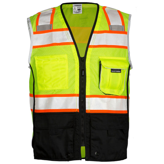 Yellow/Lime Safety Vest - Kishigo - Reflective Design