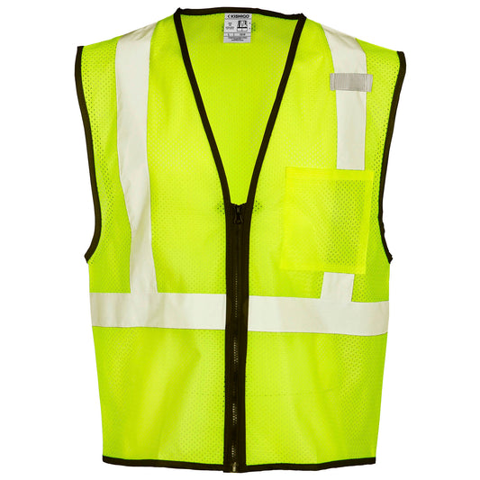 Yellow/Lime Safety Vest - Kishigo - Reflective Mesh