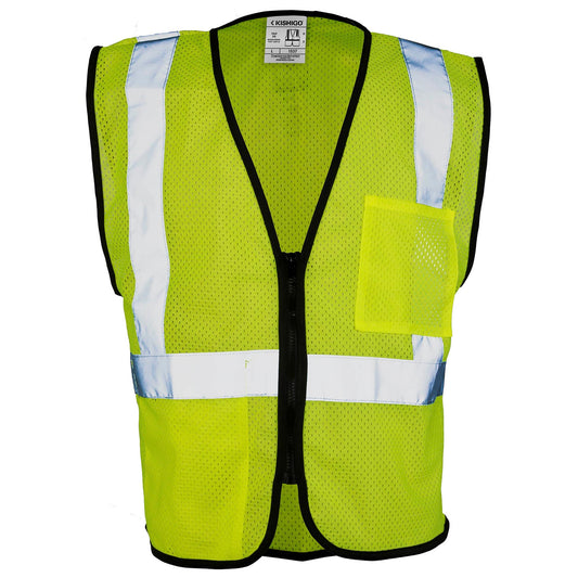 Yellow/Lime Safety Vests - Kishigo - Reflective Mesh