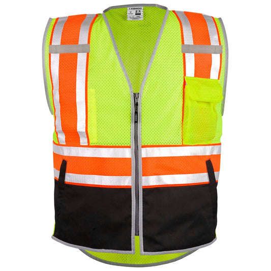 Yellow/Lime Safety Vest - Kishigo - Lightweight Polyester