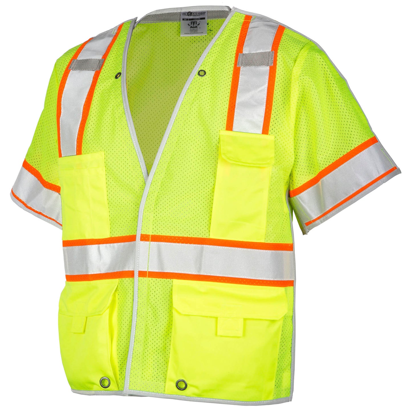 Yellow/Lime Safety Vest - Kishigo - Breakaway Design