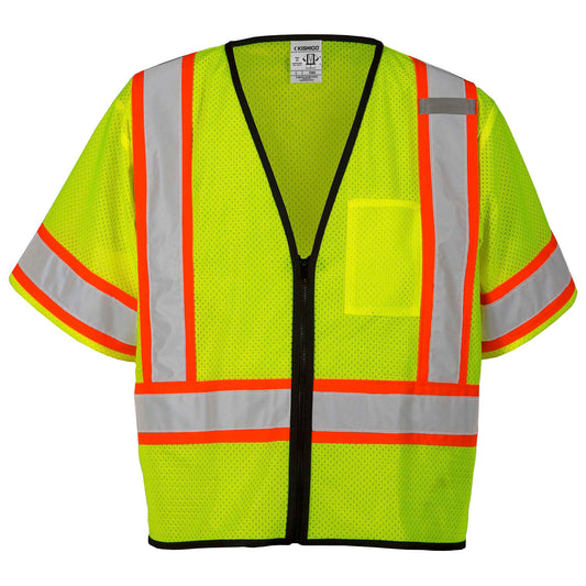 Yellow/Lime Safety Vest - Kishigo - Reflective Mesh