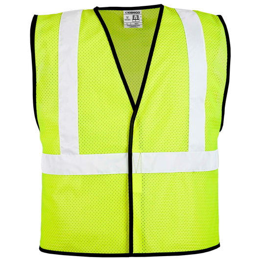 Yellow/Lime Safety Vests - Kishigo - Reflective Mesh