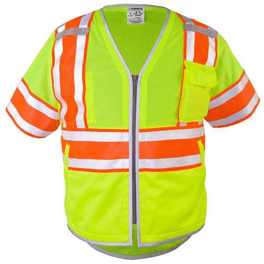 Yellow/Lime Safety Vest - Kishigo - Reflective Material