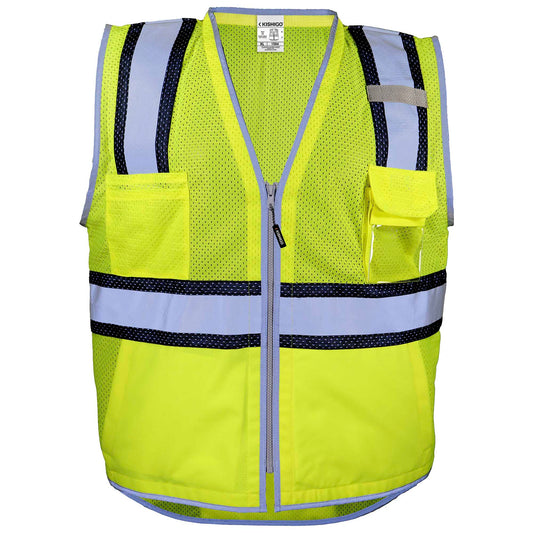 Yellow/Lime Safety Vests - Kishigo - Reflective Material