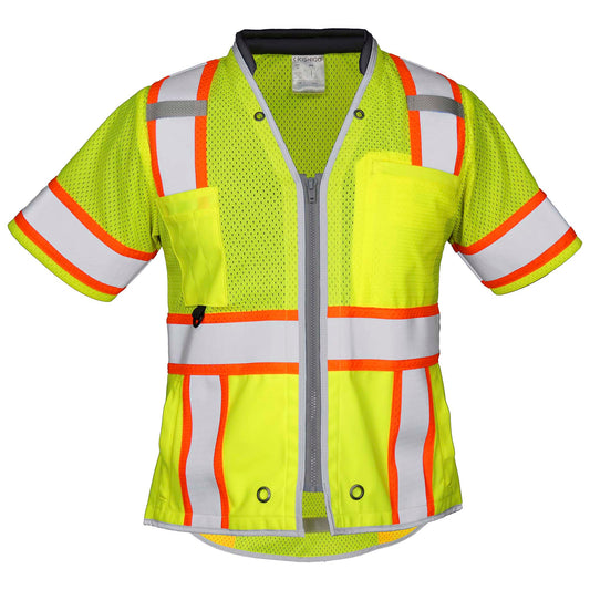 Yellow/Lime Safety Vest - Kishigo - Reflective Design