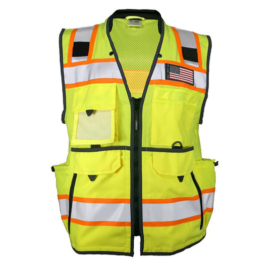 Yellow Lime Safety Vest - Kishigo - Durable Design