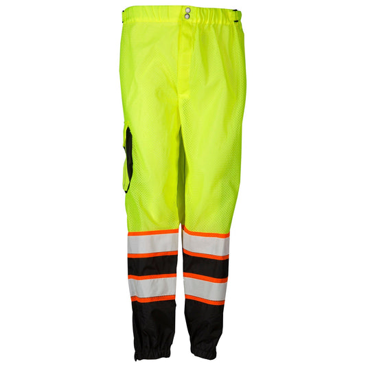 Yellow/Lime Safety Pants - Kishigo - Reflective Mesh