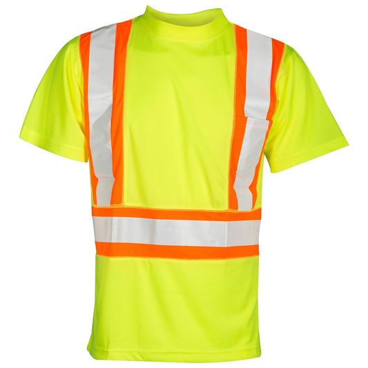 Yellow/Lime Safety Shirts - Kishigo - Moisture-Wicking