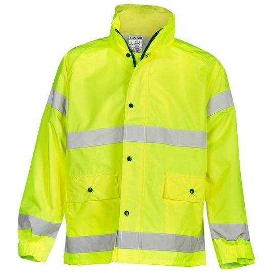 Yellow/Lime Rain Jacket - Kishigo - Waterproof Design