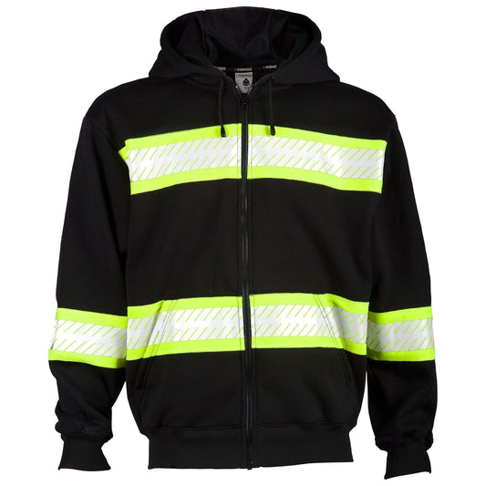 Black Safety Sweatshirts - Kishigo - Heavyweight Hoodie