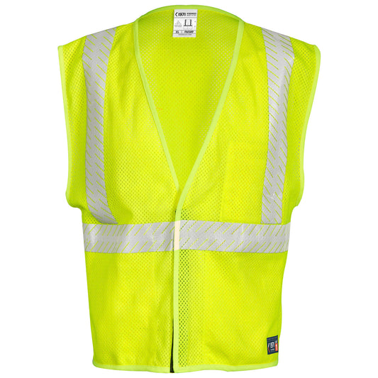 Yellow/Lime Safety Vest - Kishigo - Breathable Mesh Fr
