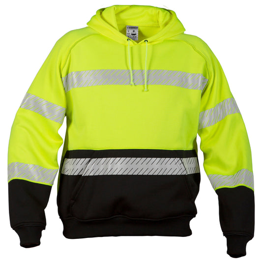 Yellow/Lime Safety Sweatshirt - Kishigo - Reflective Material