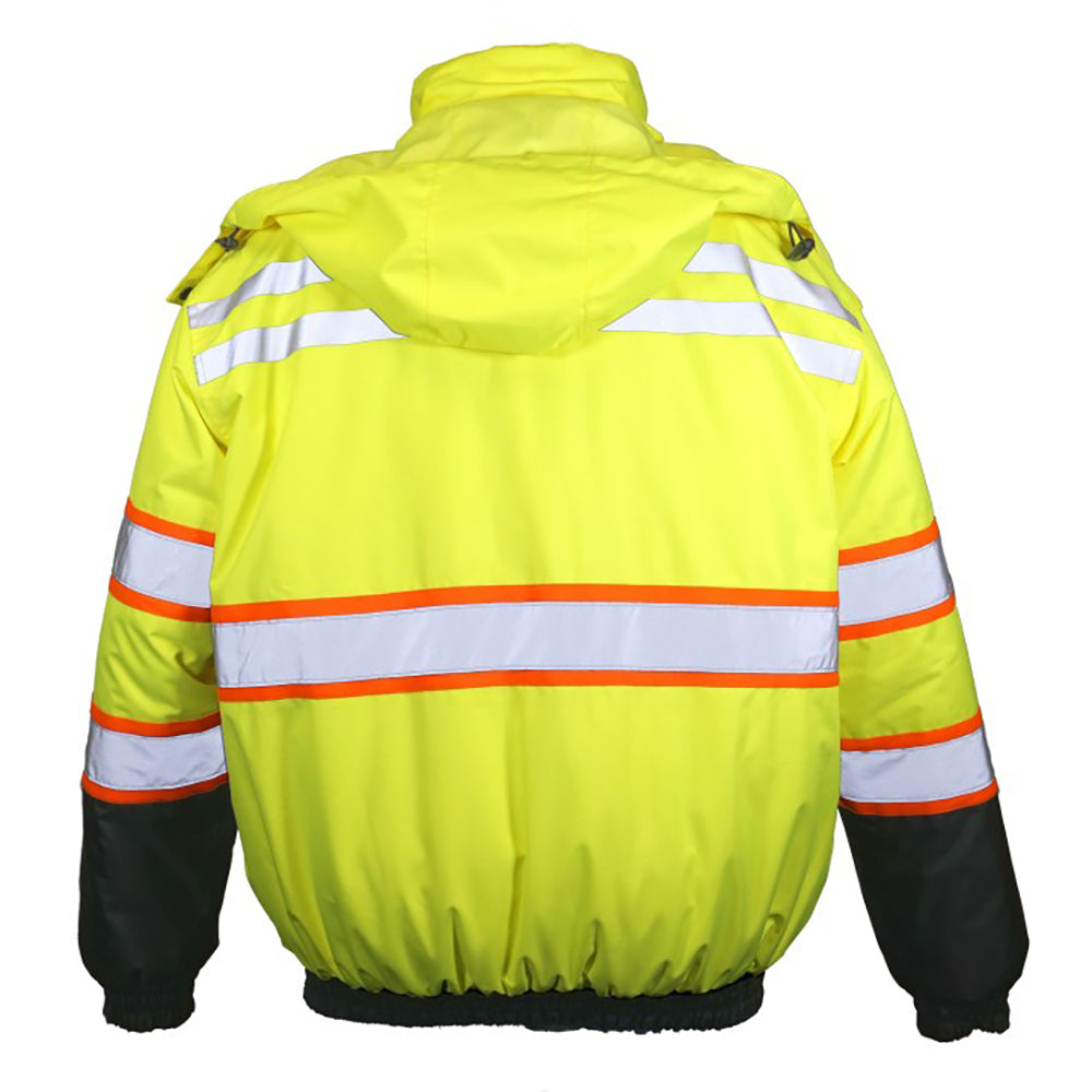 Yellow/Lime Safety Jacket - Kishigo - Waterproof Design