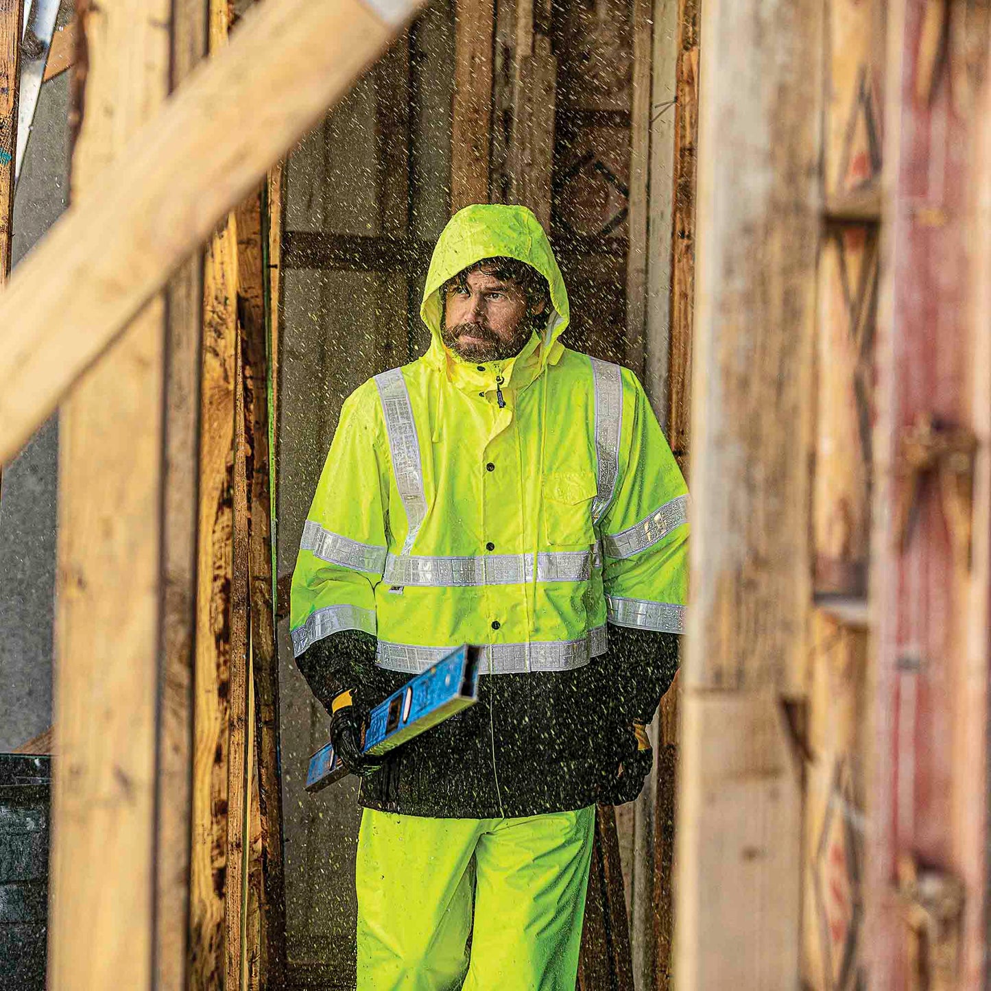Yellow/Lime Rain Jacket - Kishigo - Waterproof Design