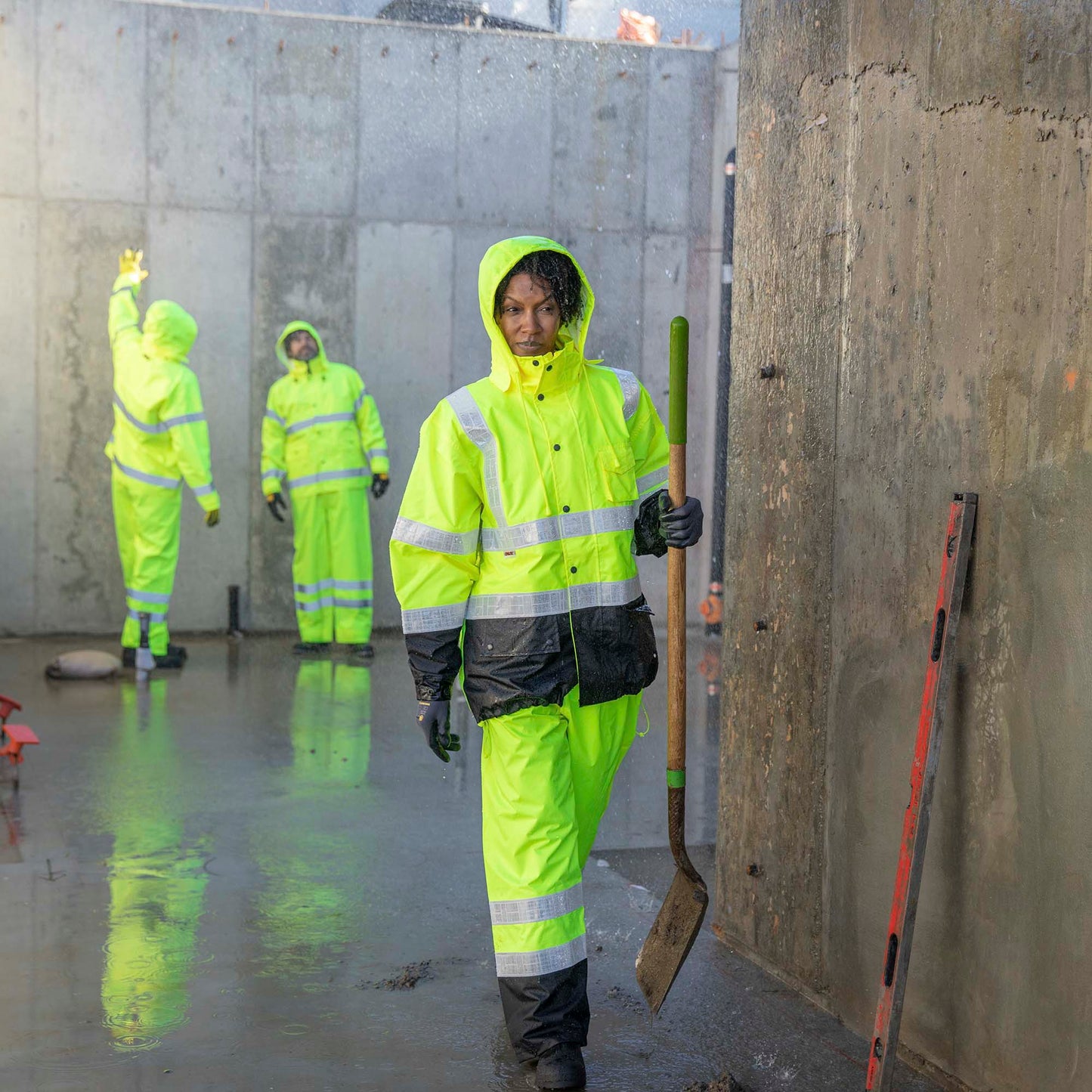Yellow/Lime Rain Jacket - Kishigo - Waterproof Design