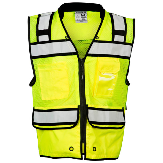 Yellow/Lime Safety Vests - Kishigo - Reflective Design