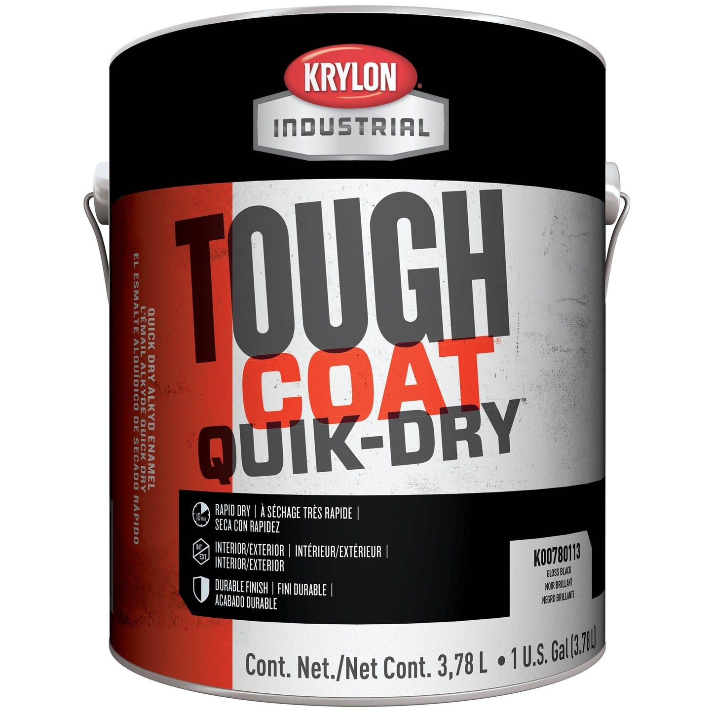 Gloss Black Industrial Paints - Krylon - Quik-Dry Formula