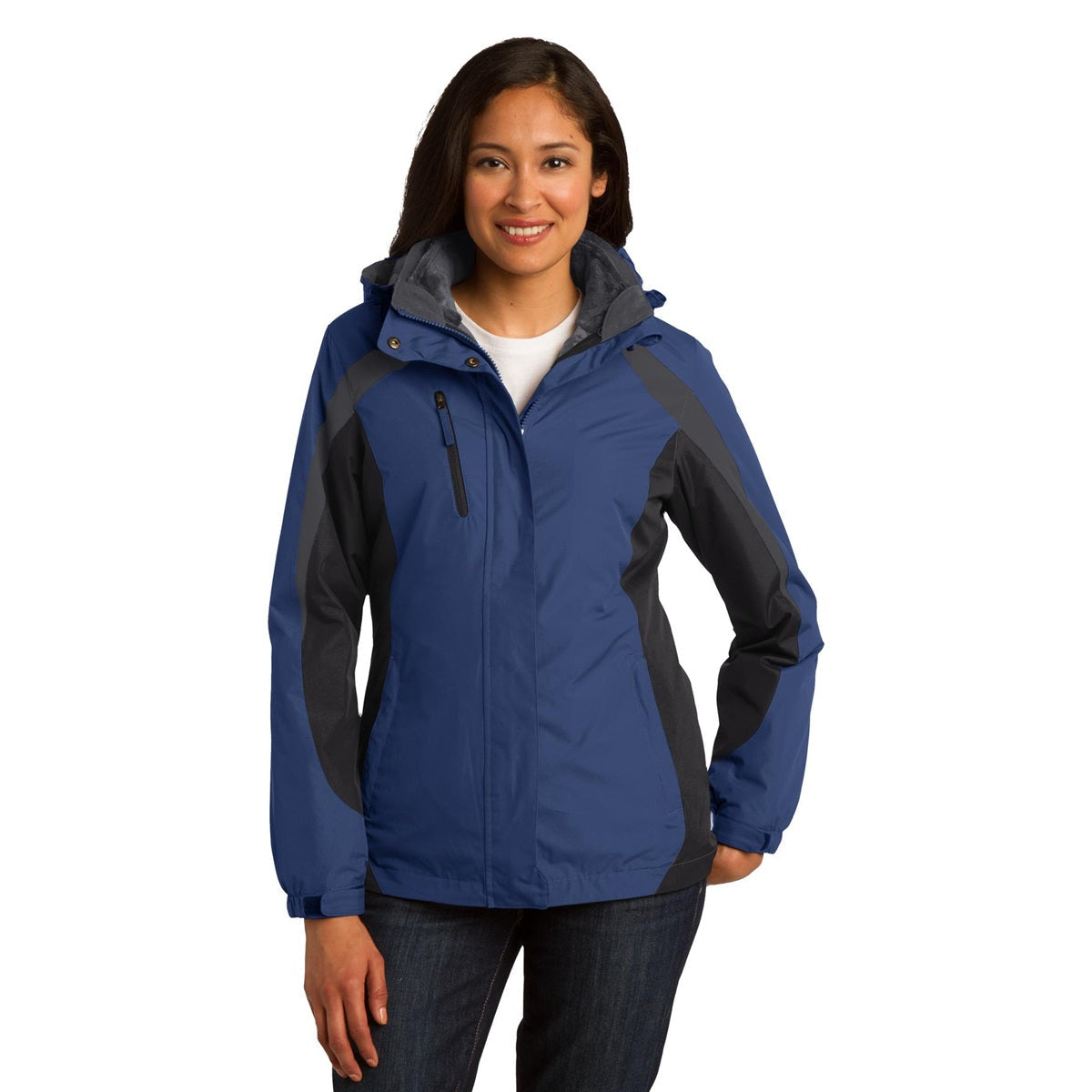 Admiral Blue Colorblock Jacket - Port Authority - Stylish Design