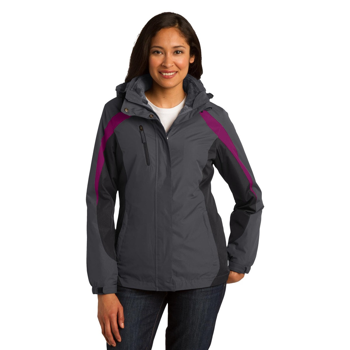 Admiral Blue Colorblock Jacket - Port Authority - Stylish Design