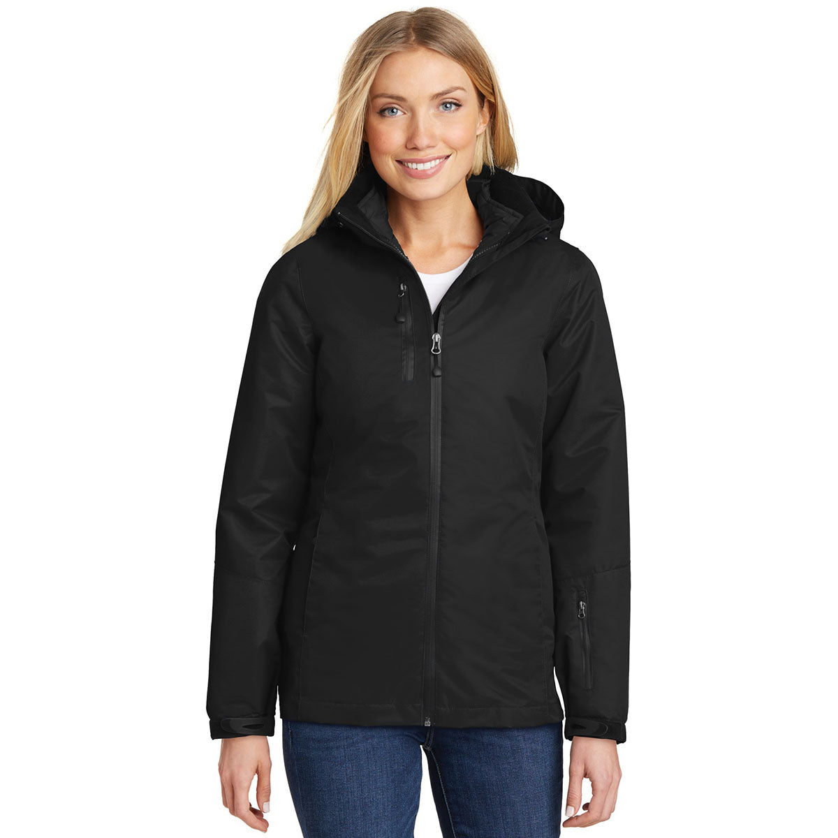 Black/Black Jackets | Port Authority - Waterproof Jacket - Versatile Design