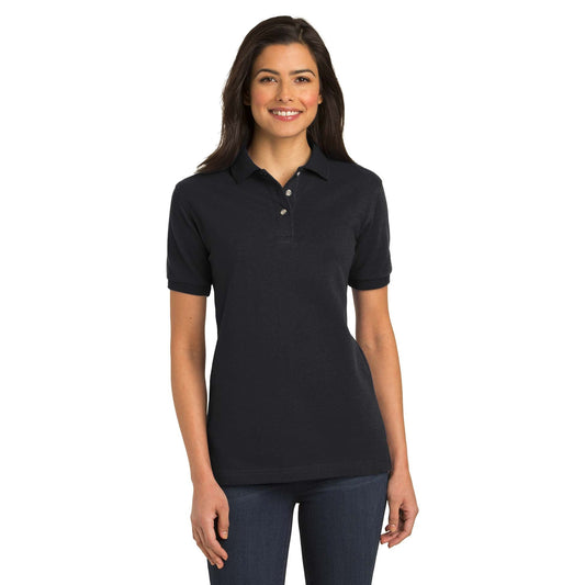 Navy Polo Shirts - Port Authority - Heavyweight Cotton