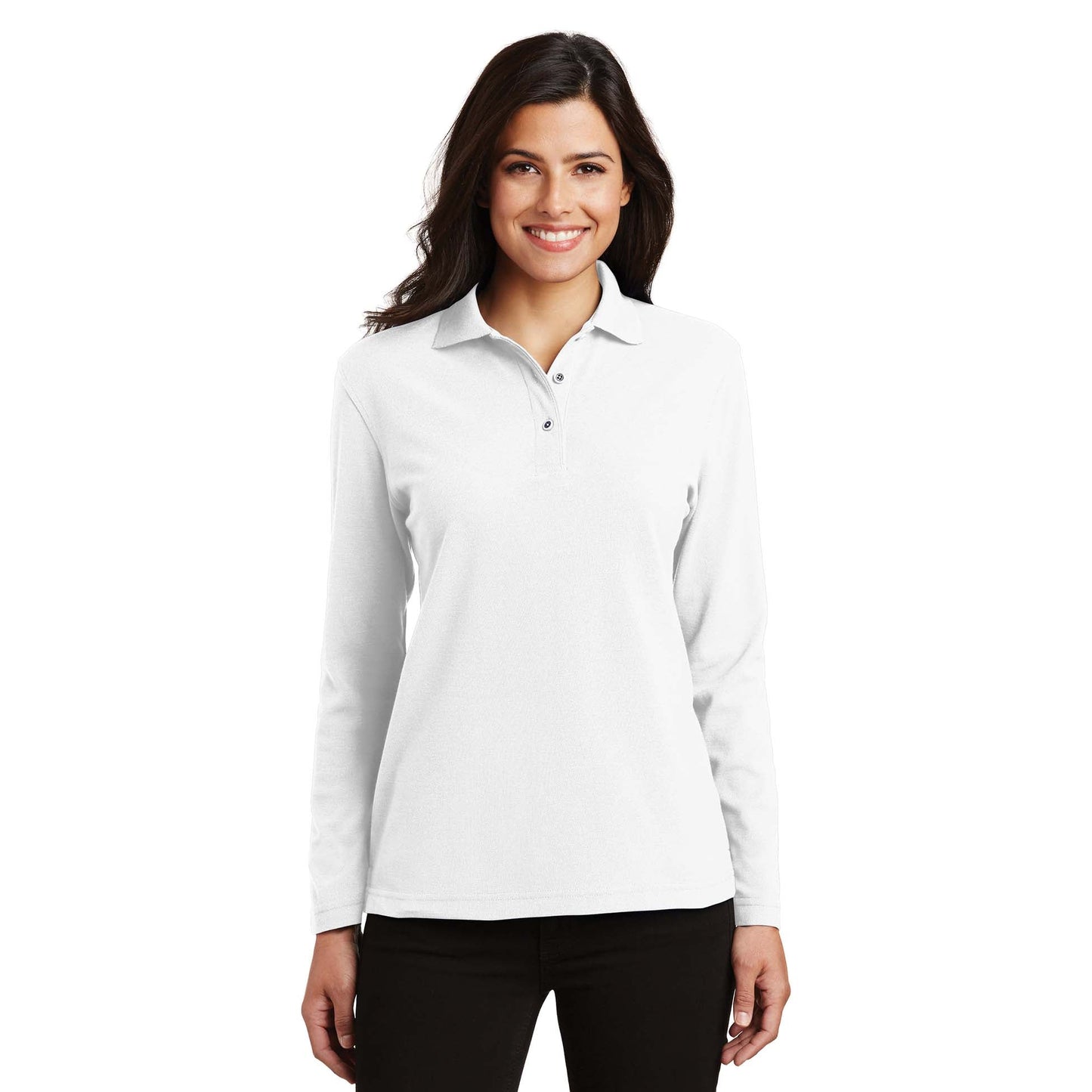 Black Polo Shirts - Port Authority - Soft Touch Fabric