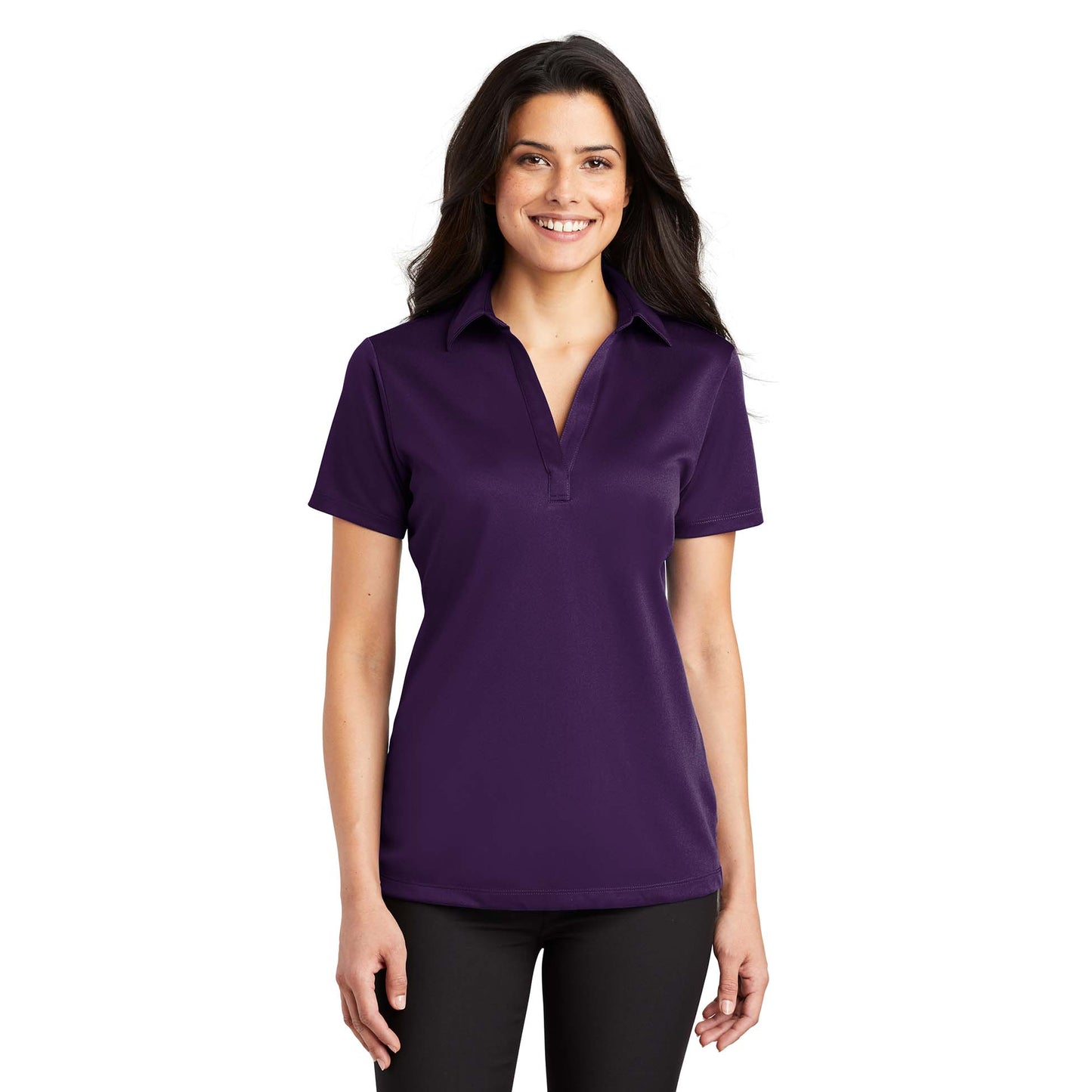Black Polo Shirt - Port Authority - Performance Fabric