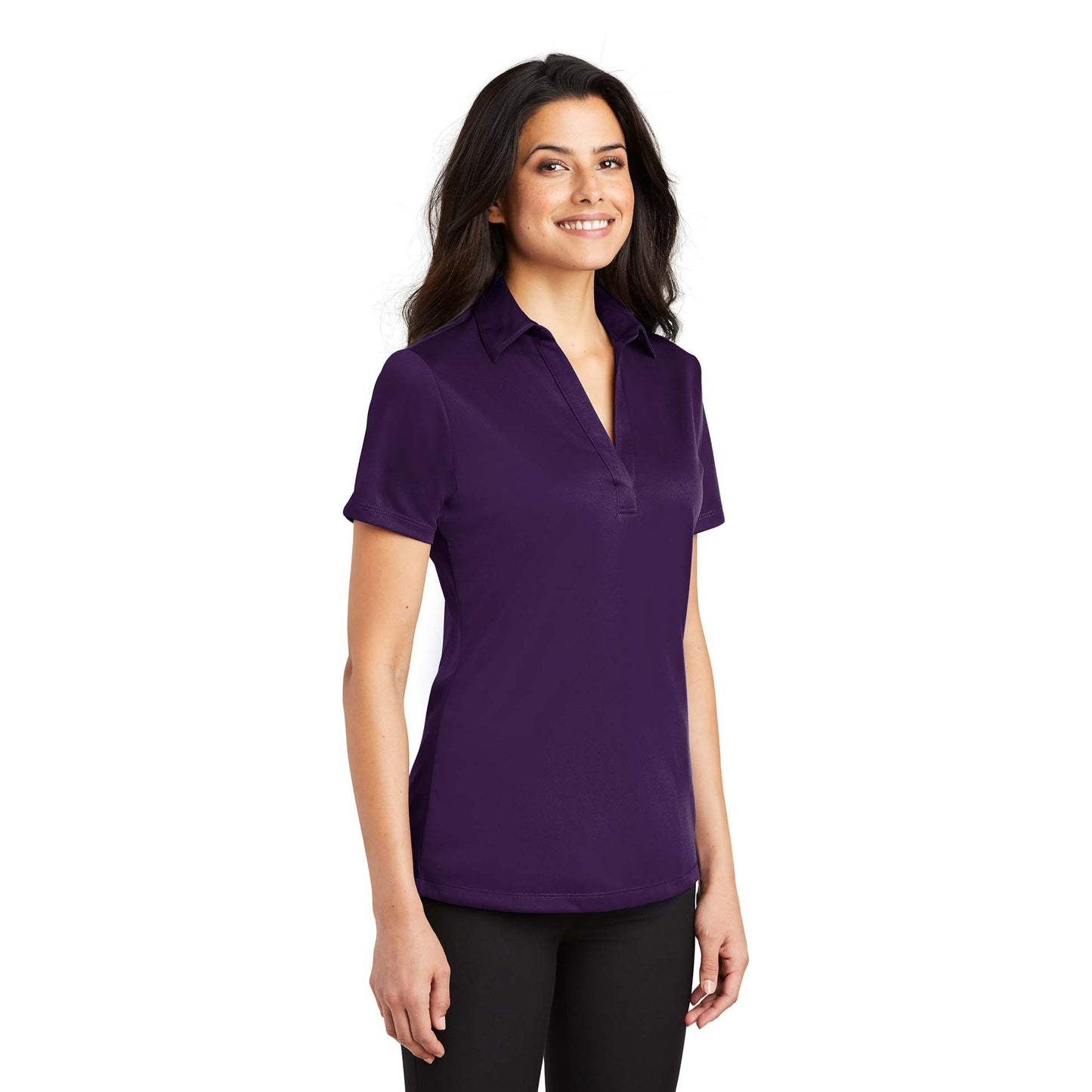 Black Polo Shirt - Port Authority - Performance Fabric