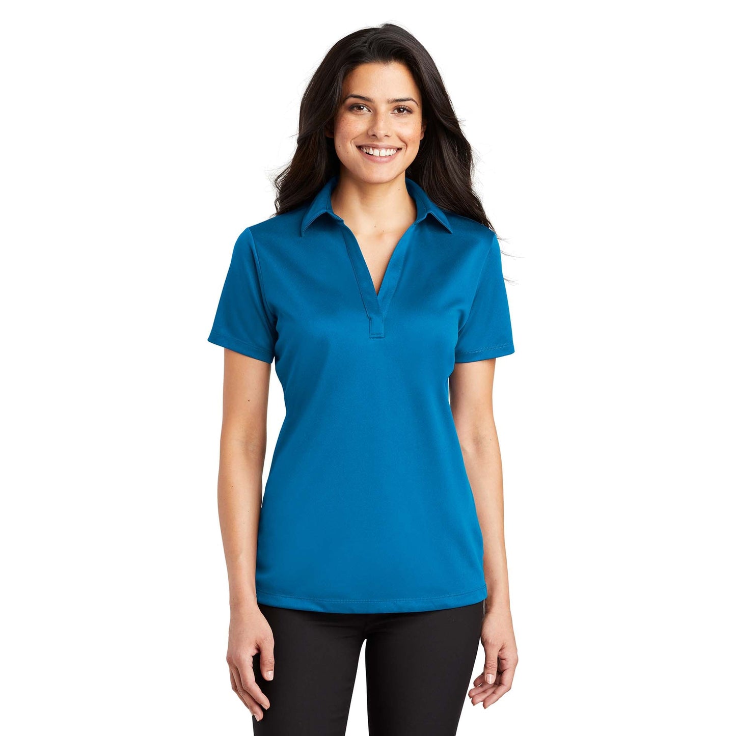 Black Polo Shirt - Port Authority - Performance Fabric