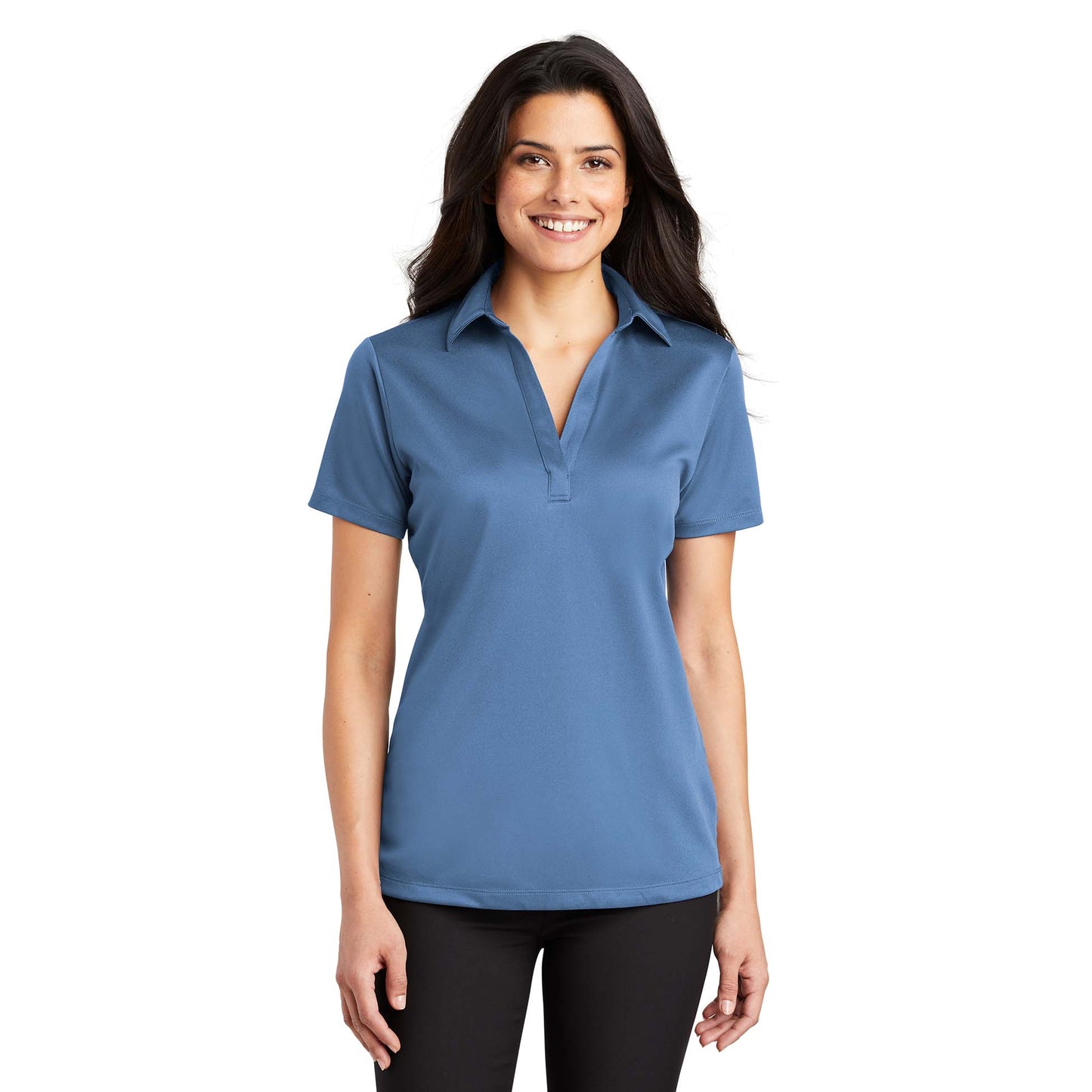 Black Polo Shirt - Port Authority - Performance Fabric