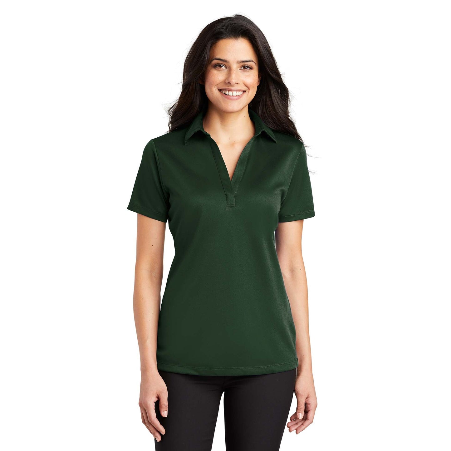 Black Polo Shirt - Port Authority - Performance Fabric